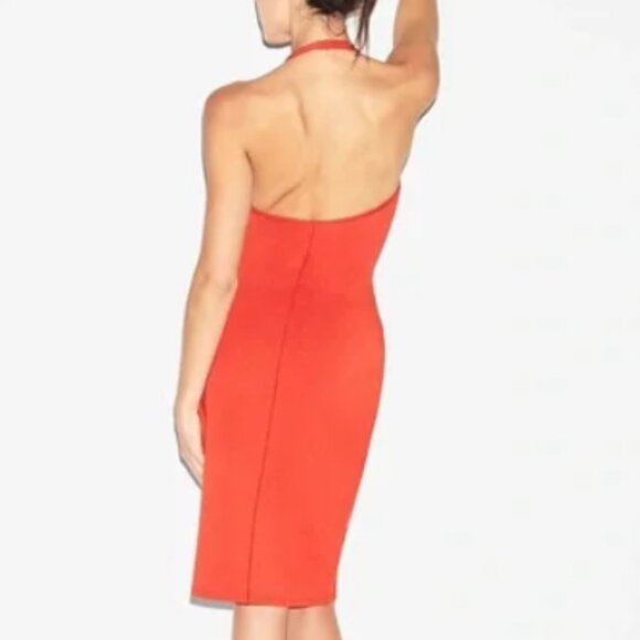 NWT SKIMS Smooth Lounge Midi Halter Dress in Terra - Picture 2 of 3